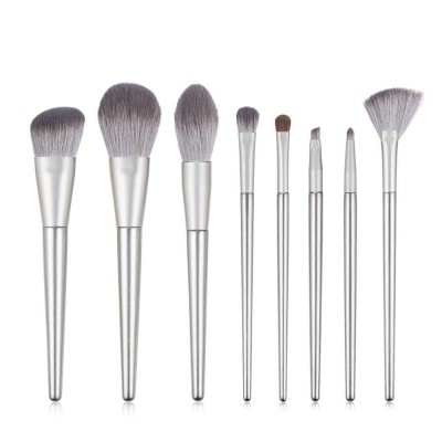 Natural Bristles Horse Hair 8pcs Wood Handle Makeup Brushes Sets