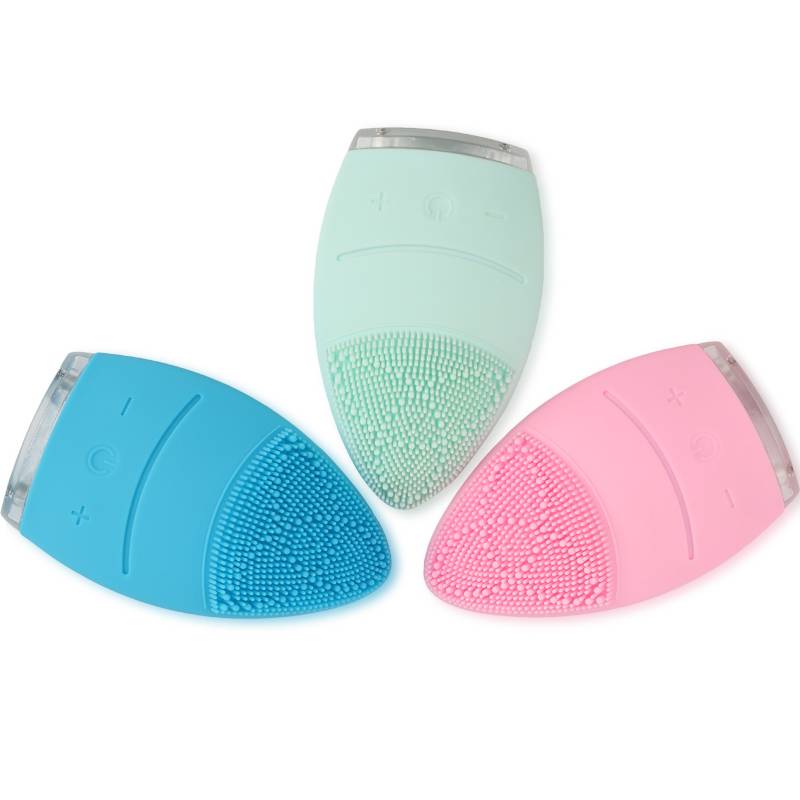 OEM Waterproof Rechargeable Electric Silicone Facial  Massager Brush